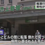 【上野駅】男がビルから転落して死亡…痴漢をしたと女性に訴えられ電車から降ろされた後に…