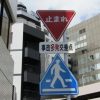【画像】標識に激突した車、ガチで変わり果てた姿になってしまう・・・・・・